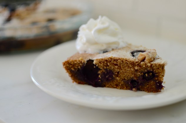 Blueberry Walnut Cake Slice