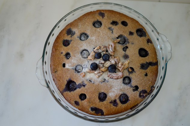 Blueberry Walnut Cake